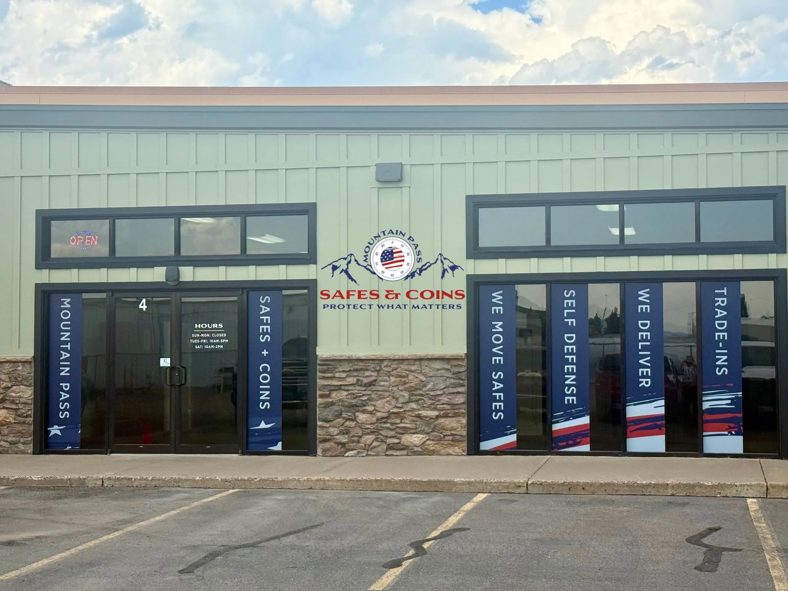 Mountain Pass Safes storefront, Suite 4